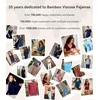 image:imageWiWi Bamboo Viscose Pajamas for Women Set 2 Piece Lace Trim Long Sleeve Womens Pajama Sets Plus Size Pjs with Pockets S4XApale Blue