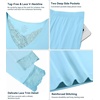 image:imageWiWi Bamboo Viscose Pajamas for Women Set 2 Piece Lace Trim Long Sleeve Womens Pajama Sets Plus Size Pjs with Pockets S4XApale Blue