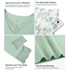 image:imageWiWi Bamboo Viscose Pajamas for Women Set 2 Piece Lace Trim Long Sleeve Womens Pajama Sets Plus Size Pjs with Pockets S4XAsage Greengreen Leaf