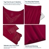 image:imageWiWi Bamboo Viscose Pajamas for Women Set 2 Piece Lace Trim Long Sleeve Womens Pajama Sets Plus Size Pjs with Pockets S4XAwine