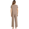 image:imageWiWi Bamboo Viscose Pajamas for Women Super Soft Cooling Loungewear Short Sleeve Tops and Long Pants Sleepwear SXXLCcamel