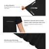 image:imageWiWi Bamboo Viscose Pajamas for Women Super Soft Cooling Loungewear Short Sleeve Tops and Long Pants Sleepwear SXXLDblack