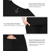 image:imageWiWi Bamboo Viscose Pajamas for Women Super Soft Cooling Loungewear Short Sleeve Tops and Long Pants Sleepwear SXXLDblack