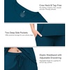 image:imageWiWi Bamboo Viscose Pajamas for Women Super Soft Cooling Loungewear Short Sleeve Tops and Long Pants Sleepwear SXXLDpeacock Blue