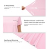 image:imageWiWi Bamboo Viscose Pajamas for Women Super Soft Cooling Loungewear Short Sleeve Tops and Long Pants Sleepwear SXXLDpink