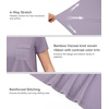 image:imageWiWi Bamboo Viscose Pajamas for Women Super Soft Cooling Loungewear Short Sleeve Tops and Long Pants Sleepwear SXXLDviolet
