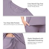 image:imageWiWi Bamboo Viscose Pajamas for Women Super Soft Cooling Loungewear Short Sleeve Tops and Long Pants Sleepwear SXXLDviolet