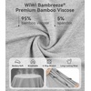 image:imageWiWi Bamboo Viscose womens capri pants Wide Leg Pajama Super Soft Lounge knit Sleep shorts Cooling Pj Bottoms SXXLAash Grey