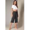 image:imageWiWi Bamboo Viscose womens capri pants Wide Leg Pajama Super Soft Lounge knit Sleep shorts Cooling Pj Bottoms SXXLAcharcoal Heather