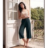 image:imageWiWi Bamboo Viscose womens capri pants Wide Leg Pajama Super Soft Lounge knit Sleep shorts Cooling Pj Bottoms SXXLAdark Bluish Green