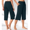 image:imageWiWi Bamboo Viscose womens capri pants Wide Leg Pajama Super Soft Lounge knit Sleep shorts Cooling Pj Bottoms SXXLAdark Bluish Green