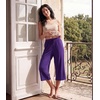 image:imageWiWi Bamboo Viscose womens capri pants Wide Leg Pajama Super Soft Lounge knit Sleep shorts Cooling Pj Bottoms SXXLAlilac