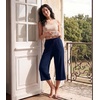 image:imageWiWi Bamboo Viscose womens capri pants Wide Leg Pajama Super Soft Lounge knit Sleep shorts Cooling Pj Bottoms SXXLAnavy