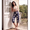 image:imageWiWi Bamboo Viscose womens capri pants Wide Leg Pajama Super Soft Lounge knit Sleep shorts Cooling Pj Bottoms SXXLAnavy Floral