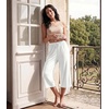 image:imageWiWi Bamboo Viscose womens capri pants Wide Leg Pajama Super Soft Lounge knit Sleep shorts Cooling Pj Bottoms SXXLApure White