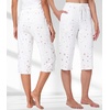 image:imageWiWi Bamboo Viscose womens capri pants Wide Leg Pajama Super Soft Lounge knit Sleep shorts Cooling Pj Bottoms SXXLAwhite Stars