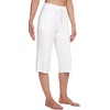 image:imageWiWi Bamboo Viscose womens capri pants Wide Leg Pajama Super Soft Lounge knit Sleep shorts Cooling Pj Bottoms SXXLAwhiteBlack Dots