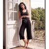 image:imageWiWi Bamboo Viscose womens capri pants Wide Leg Pajama Super Soft Lounge knit Sleep shorts Cooling Pj Bottoms SXXLCblack