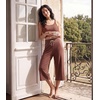 image:imageWiWi Bamboo Viscose womens capri pants Wide Leg Pajama Super Soft Lounge knit Sleep shorts Cooling Pj Bottoms SXXLCchocolate Brown