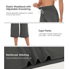 image:imageWiWi Bamboo Viscose womens capri pants Wide Leg Pajama Super Soft Lounge knit Sleep shorts Cooling Pj Bottoms SXXLCiron Grey