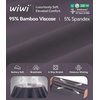 image:imageWiWi Bamboo Viscose womens capri pants Wide Leg Pajama Super Soft Lounge knit Sleep shorts Cooling Pj Bottoms SXXLCmisty Grey