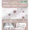 image:imageWiWi Bamboo Viscose womens capri pants Wide Leg Pajama Super Soft Lounge knit Sleep shorts Cooling Pj Bottoms SXXLCwhite Stars