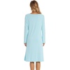 image:imageWiWi Long Sleeve Bamboo Viscose Nightgowns for Women Soft Cooling Lightweight Sleep Night Dress for Women Sleepwear SXXLBaqua