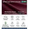 image:imageWiWi Mens Bamboo Viscose Pajama Sets Super Soft Long Sleeve Sleepwear Loungewear Cooling Pjs with Pockets Drawstring SXXLAbrownish Red