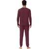 image:imageWiWi Mens Bamboo Viscose Pajama Sets Super Soft Long Sleeve Sleepwear Loungewear Cooling Pjs with Pockets Drawstring SXXLAbrownish Red
