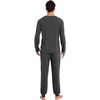 image:imageWiWi Mens Bamboo Viscose Pajama Sets Super Soft Long Sleeve Sleepwear Loungewear Cooling Pjs with Pockets Drawstring SXXLAcharcoal Heather
