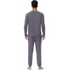 image:imageWiWi Mens Bamboo Viscose Pajama Sets Super Soft Long Sleeve Sleepwear Loungewear Cooling Pjs with Pockets Drawstring SXXLAdark Grey