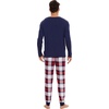 image:imageWiWi Mens Bamboo Viscose Pajama Sets Super Soft Long Sleeve Sleepwear Loungewear Cooling Pjs with Pockets Drawstring SXXLBnavynavyRed Plaid