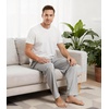 image:imageWiWi Mens Pajama Pants Soft Viscose Bamboo 1 or 2 Pack Sleep Lounge Bottoms Comfy Pj Loungewear with Pockets S4XAash Grey