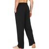 image:imageWiWi Mens Pajama Pants Soft Viscose Bamboo 1 or 2 Pack Sleep Lounge Bottoms Comfy Pj Loungewear with Pockets S4XAblack