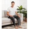image:imageWiWi Mens Pajama Pants Soft Viscose Bamboo 1 or 2 Pack Sleep Lounge Bottoms Comfy Pj Loungewear with Pockets S4XAcharcoal Heather