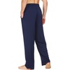 image:imageWiWi Mens Pajama Pants Soft Viscose Bamboo 1 or 2 Pack Sleep Lounge Bottoms Comfy Pj Loungewear with Pockets S4XAdark Blue