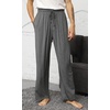 image:imageWiWi Mens Pajama Pants Soft Viscose Bamboo 1 or 2 Pack Sleep Lounge Bottoms Comfy Pj Loungewear with Pockets S4XAdark Heather Grey