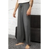 image:imageWiWi Mens Pajama Pants Soft Viscose Bamboo 1 or 2 Pack Sleep Lounge Bottoms Comfy Pj Loungewear with Pockets S4XAdark Heather Grey