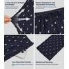 image:imageWiWi Mens Pajama Pants Soft Viscose Bamboo 1 or 2 Pack Sleep Lounge Bottoms Comfy Pj Loungewear with Pockets S4XAdeer on Navy
