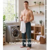 image:imageWiWi Mens Pajama Pants Soft Viscose Bamboo 1 or 2 Pack Sleep Lounge Bottoms Comfy Pj Loungewear with Pockets S4XAgrayish Blue