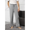 image:imageWiWi Mens Pajama Pants Soft Viscose Bamboo 1 or 2 Pack Sleep Lounge Bottoms Comfy Pj Loungewear with Pockets S4XAheather Grey