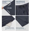 image:imageWiWi Mens Pajama Pants Soft Viscose Bamboo 1 or 2 Pack Sleep Lounge Bottoms Comfy Pj Loungewear with Pockets S4XAmidnight Blue