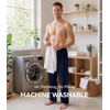image:imageWiWi Mens Pajama Pants Soft Viscose Bamboo 1 or 2 Pack Sleep Lounge Bottoms Comfy Pj Loungewear with Pockets S4XAnavy
