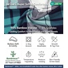 image:imageWiWi Mens Pajama Pants Soft Viscose Bamboo 1 or 2 Pack Sleep Lounge Bottoms Comfy Pj Loungewear with Pockets S4XAnavyGreen Plaid