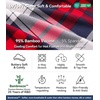 image:imageWiWi Mens Pajama Pants Soft Viscose Bamboo 1 or 2 Pack Sleep Lounge Bottoms Comfy Pj Loungewear with Pockets S4XAnavyRed Plaid