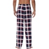 image:imageWiWi Mens Pajama Pants Soft Viscose Bamboo 1 or 2 Pack Sleep Lounge Bottoms Comfy Pj Loungewear with Pockets S4XAnavyRed Stripe Plaid