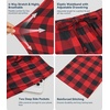 image:imageWiWi Mens Pajama Pants Soft Viscose Bamboo 1 or 2 Pack Sleep Lounge Bottoms Comfy Pj Loungewear with Pockets S4XAred Buffalo Plaid
