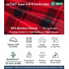 image:imageWiWi Mens Pajama Pants Soft Viscose Bamboo 1 or 2 Pack Sleep Lounge Bottoms Comfy Pj Loungewear with Pockets S4XAred Buffalo Plaid