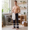 image:imageWiWi Mens Pajama Pants Soft Viscose Bamboo 1 or 2 Pack Sleep Lounge Bottoms Comfy Pj Loungewear with Pockets S4XAskiing on Navy