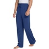 image:imageWiWi Mens Pajama Pants Soft Viscose Bamboo 1 or 2 Pack Sleep Lounge Bottoms Comfy Pj Loungewear with Pockets S4XBblue Depth